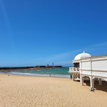 Cadiz Playa La Caleta Terraza Con Barbacoa 아파트 외부 사진